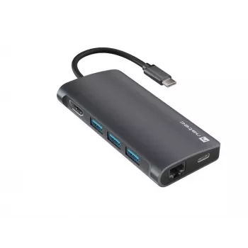 Telakointiasema NATEC NMP-2162 USB 3.2 Gen 1 Type-C harmaa johdollinen