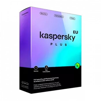 Kaspersky Plus | 1 laite | 2 vuotta | EU