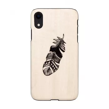 man and wood -älypuhelinkotelo iPhone XR:lle, Indian musta, suojaava kova kotelo