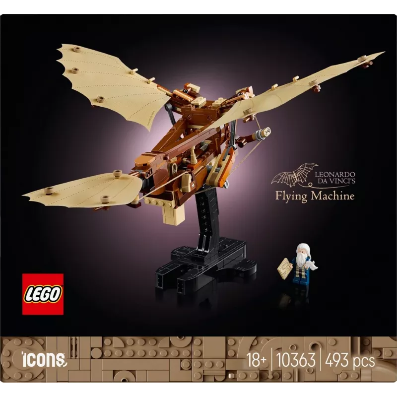 LEGO ICONS 10363 Leonardo da Vincin lentokone