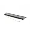 Patch-paneeli LANBERG PPS5-0024-B 24-porttia CAT5e, metalli, 0,5 U, 445×99×22,3 mm, musta