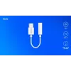 USB Type 3.1 C (M) – 3,5 mm Jack (F) audioadapteri valkoinen SAVIO AK-52