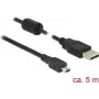 USB-kaapeli DeLOCK 5 m USB 2.0-A USB 2.0 Mini-B