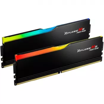 DIMM 32 GB DDR5-6000 (2x 16 GB) Dual-Kit, muistimoduuli musta, F5-6000J3636F16GX2-RM5NRK, Ripjaws M5 Neo RGB, AMD EXPO