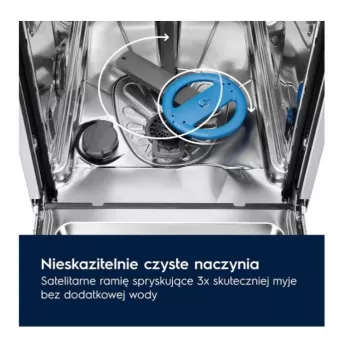 Electrolux EES48401L kalusteisiin asennettava astianpesukone — 600 mm, 13–14 astiastoa, energiatehokkuusluokka A, 10,5 l/ohjelma