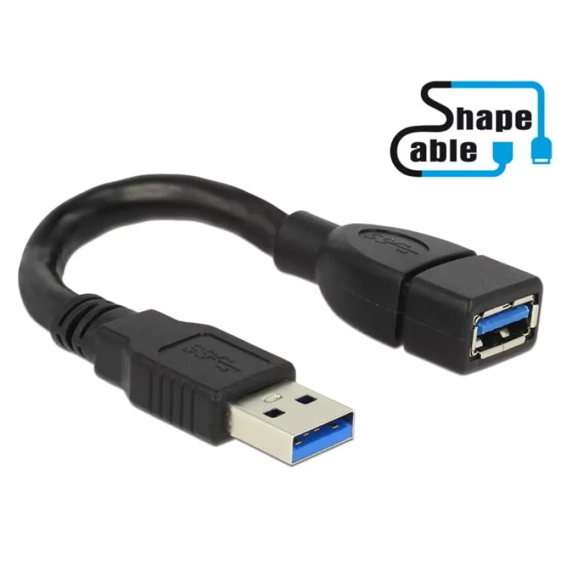 USB-kaapeli DeLOCK 0,15 m 2xUSB3.0-A