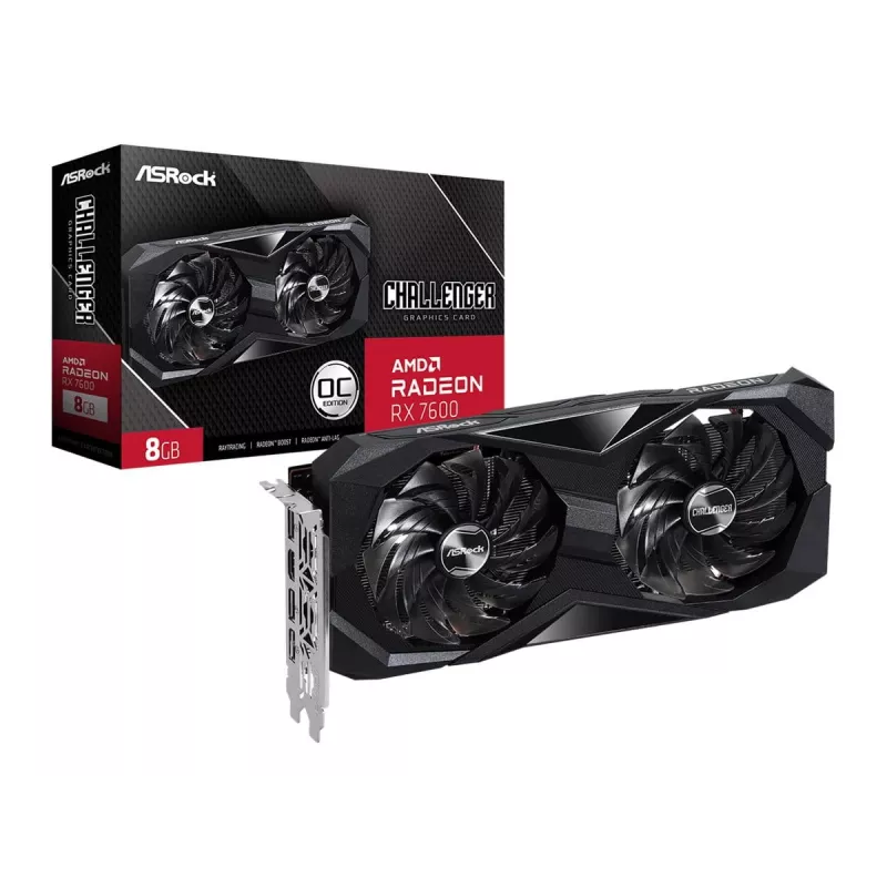 ASRock Radeon RX 7600 Challenger 8GB GDDR6 näytönohjain