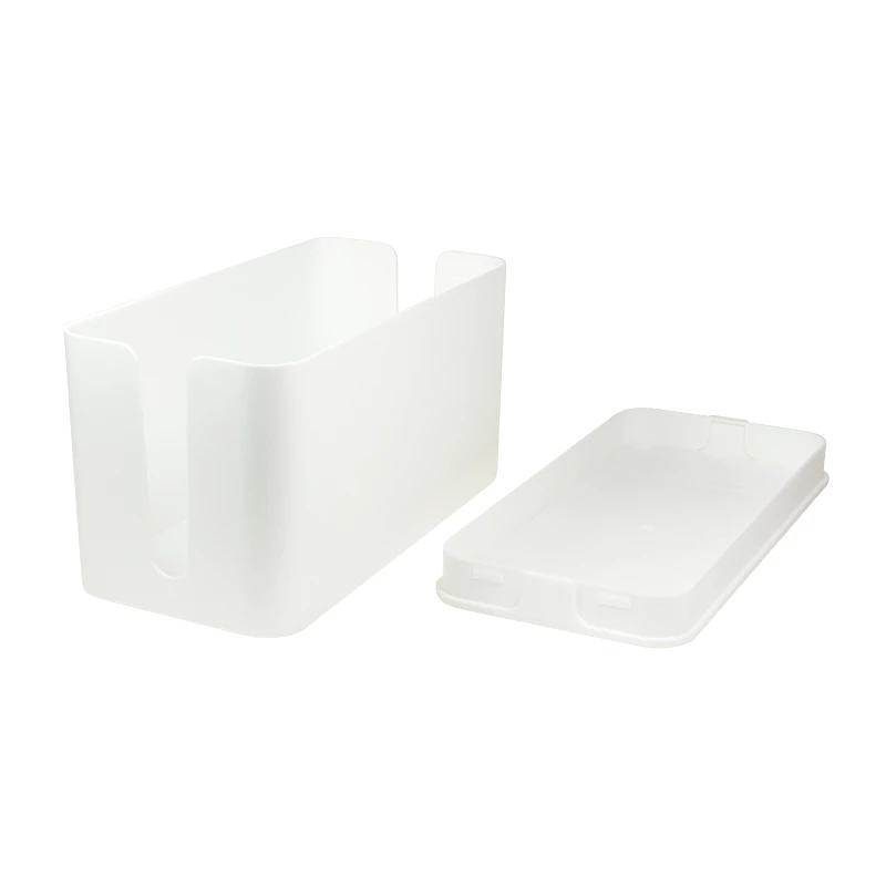 Kaapelilaatikko-organisaattori, valkoinen