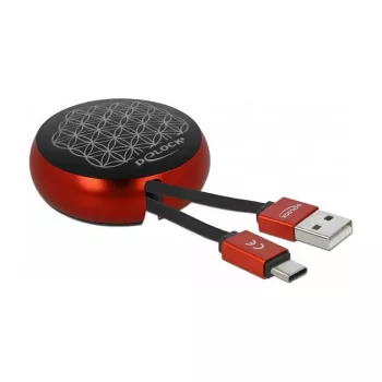 Sisäänvedettävä kaapeli DeLOCK USB 2.0 Type-A USB-C™ 85819