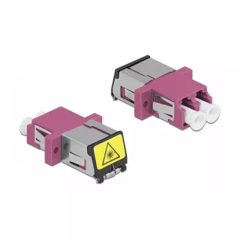 Kuitukytkin DeLOCK 86901 LC Duplex naaras LC Duplex naaras Multimode violetti