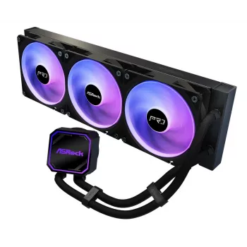 CPU-jäähdytin ASROCK Pro 360 ARGB musta — ASROCK malli 90-APRA36-BAAGA6, 360 mm:n AIO-nestekylmä, ARGB-valaistus