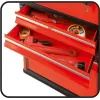 YATO YT-09107 työkalulaatikko metalli 495x252x180 mm, musta/punainen, 6 kg, 2 lokeroa, lukittava