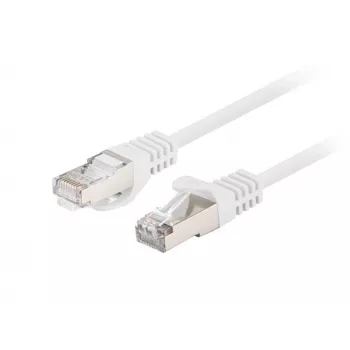 LANBERG Cat6 FTP -verkkokaapeli 1,5 m, valkoinen, RJ-45 pistoke–pistoke, 250 MHz, CCA, 26 AWG
