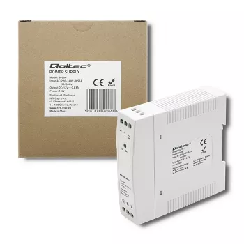 DIN-kiskovirtalähde 10W, 12V, 0.83A, ohut