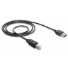USB-kaapeli DeLOCK 1 m USB 2.0 A - B m/m musta