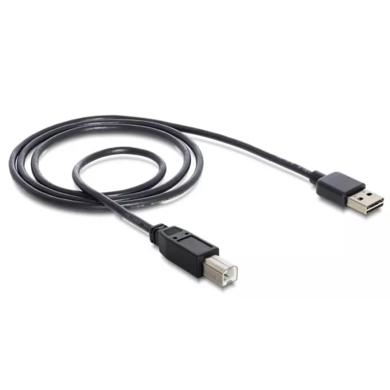 USB-kaapeli DeLOCK 1 m USB 2.0 A - B m/m musta