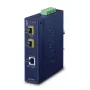 Verkkomediakonvertteri PLANET IGT-1205AT — Gigabit SFP 2-kuitu, 1x RJ-45, 10/100/1000 Mbit/s, 12–48V, DIN-kisko, IP30