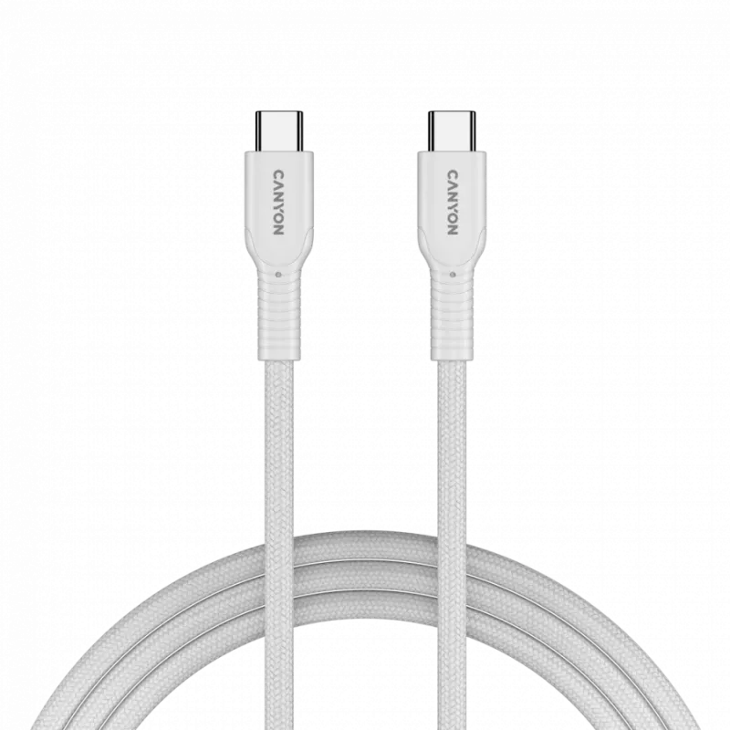 CANYON kaapeli OnWire 60CL C-C 60W COLOR punottu 1m valkoinen