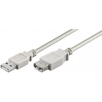 MicroConnect - USB-jatkokaapeli - USB (M) – USB (W) - 5 m