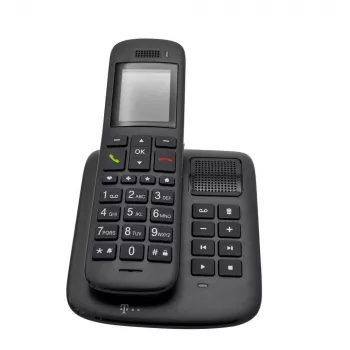 Telekom Sinus A 32 DECT-puhelin numerotunnistuksella ebony