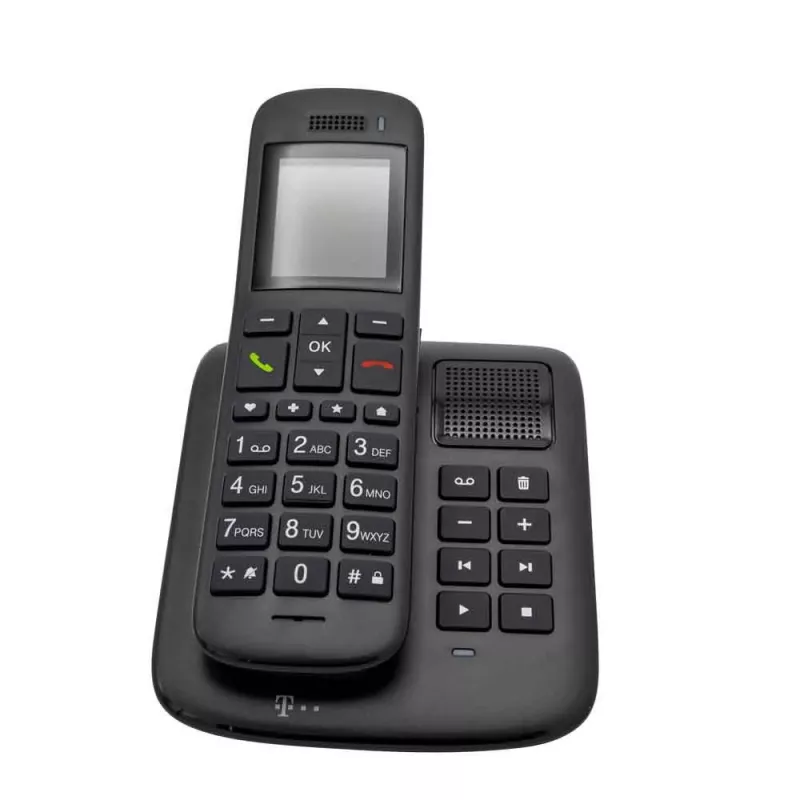 Telekom Sinus A 32 DECT-puhelin numerotunnistuksella ebony