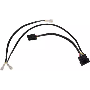 Alphacool 4Pin Molex kaksinkertainen adapteri Alphacool magneettiventtiilille - musta 50cm EOL (18517)