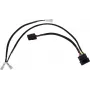 Alphacool 4Pin Molex kaksinkertainen adapteri Alphacool magneettiventtiilille - musta 50cm EOL (18517)