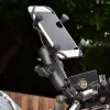 RAM Mounts X-Grip -puhelinteline ohjaustangon U-pulttipohjalla