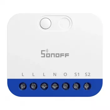 Älykäs Mini-WLAN-himmenninohjain Sonoff MINI-DIM — kompakti uppoasennettava moduuli LED-valojen himmennykseen, Matter-yhteensopiva
