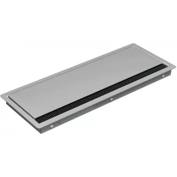 Bachmann CONI COVER Long 338.0080 upotettava liitäntäkansi, teräs, hopeanharmaa