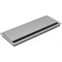 Bachmann CONI COVER Long 338.0080 upotettava liitäntäkansi, teräs, hopeanharmaa