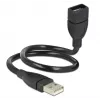 USB-kaapeli DeLOCK 35 cm USB 2.0 83498 musta