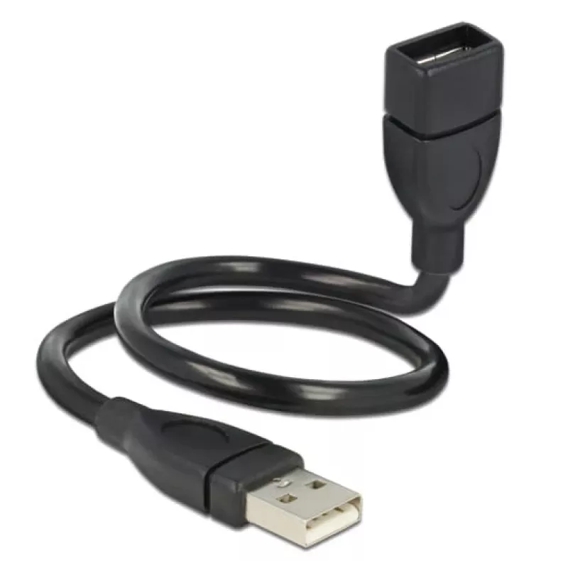 USB-kaapeli DeLOCK 35 cm USB 2.0 83498 musta