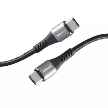 USB-C-kaapeli INTENSO 7901000 – 1,5 m, musta, USB-C-USB-C lataus- ja datakaapeli