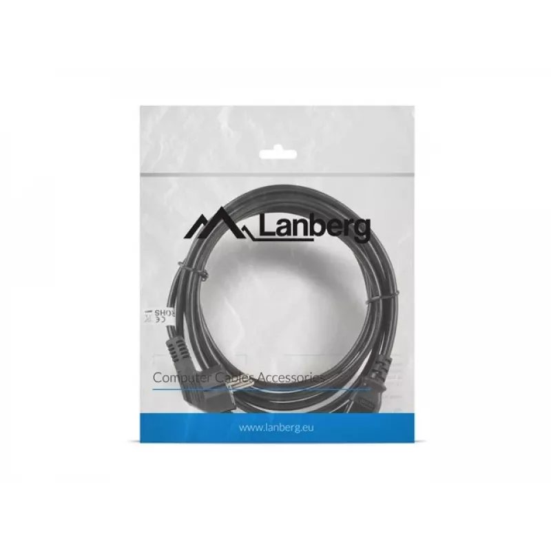 Lanberg CA-C13C-11CC-0030-BK virtakaapeli musta 3 m C13-liitin CEE7/7 (CA-C13C-11CC-0030-BK)