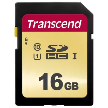 Flash-muisti Transcend 16GB SDHC UHS-I 500S