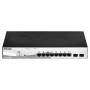 D-Link DGS-1210-08P/E hallittava L2 Gigabit Ethernet (10/100/1000) Power over Ethernet (PoE) musta
