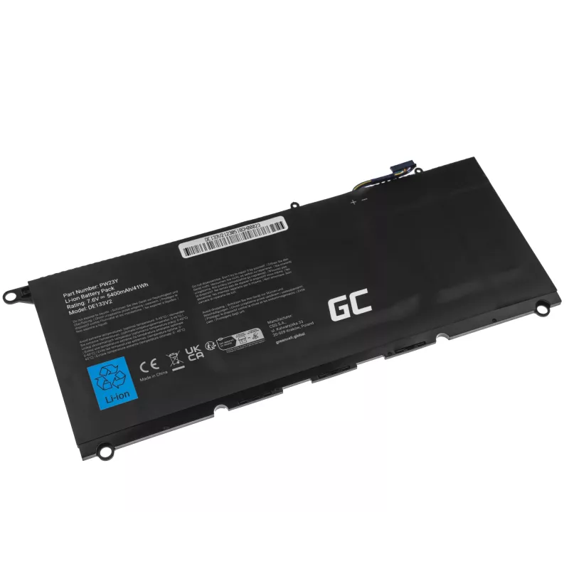 Kannettavan akku Green Cell DE133V2 Dell XPS 13 9360:lle