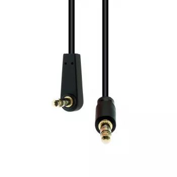 3-Pin kulmamallinen ohut kaapeli ProXtend M3SA-015 1,5 m uros-uros