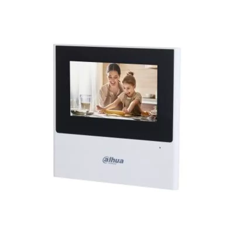 Dahua VTH2611L-WP IP- ja Wi-Fi-sisämonitori, 4,3 tuuman (10,9 cm) TFT-kosketusnäyttö, 480x272, PoE, valkoinen