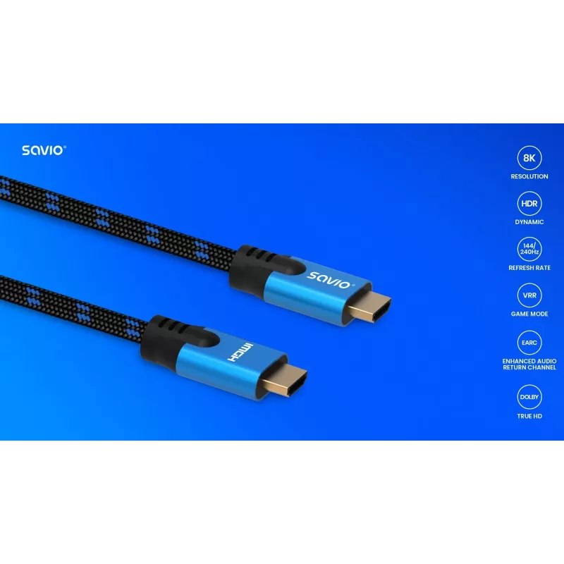 HDMI-kaapeli Savio CL-143 3 m