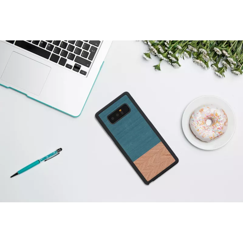 Älypuhelinkotelo man and wood Galaxy Note 8 – Denim musta