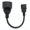 Verkkosovitin QOLTEC IEC 320 C14 - ranskalainen pistoke, 0,15 m kaapeli