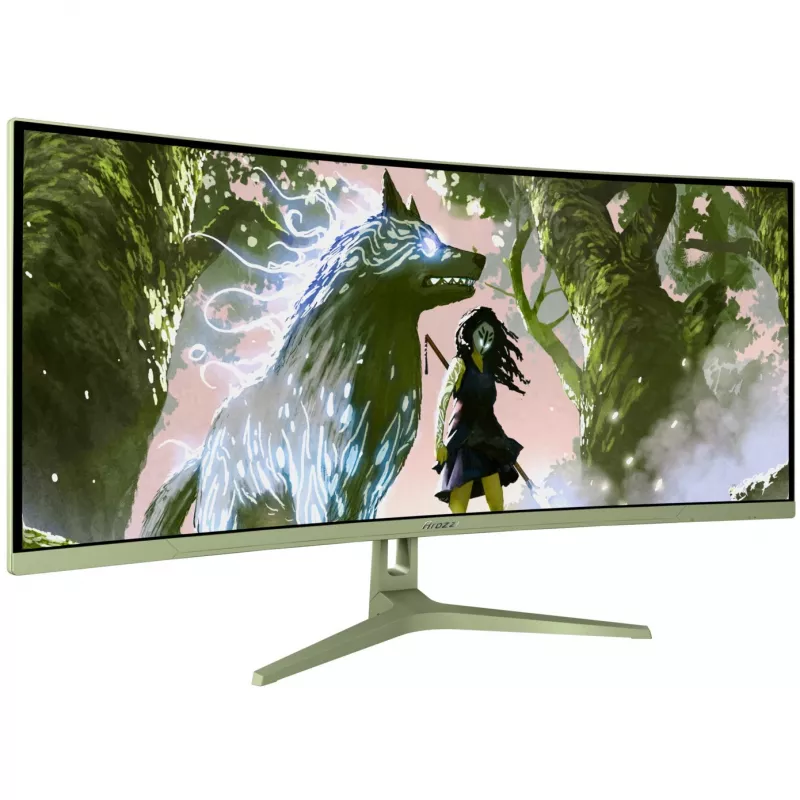 Kaareva tietokonenäyttö Arozzi Nova 34 inch (86,4 cm) 3440×1440 AZ-NO-34T2K165-FST vihreä