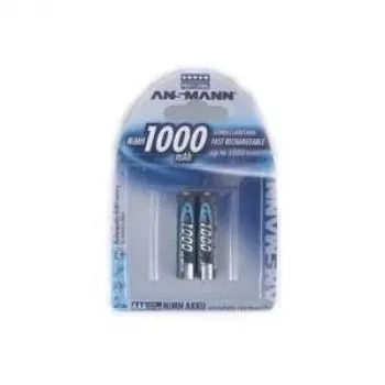 Paristo AAA HR03 Ansmann blister 2 x akku 1000mAh