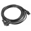 Virtakaapeli LANBERG CA-C13C-11CC-0050-BK – 5 m, C13-liitin CEE7/7, kulmaliitin C13
