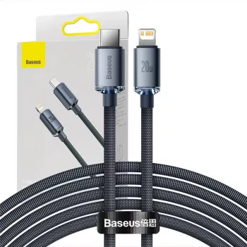 Baseus CAJY000301 matkapuhelinkaapeli harmaa 2 m USB-C Lightning