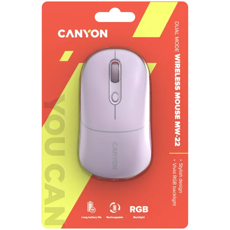 CANYON hiiri MW-22 2in1 BT/langaton Pearl Rose