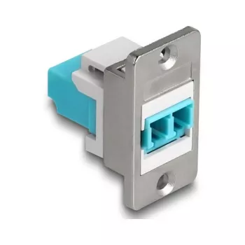 DeLOCK Keystone-moduuli 90888 litteä aqua hopea valkoinen LC