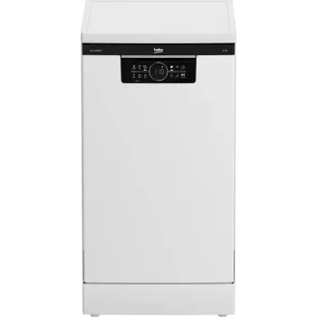 BEKO vapaasti seisova astianpesukone BDFS26120WQ, energiatehokkuusluokka E, leveys 45 cm, 6 ohjelmaa, invertterimoottori, kolmas laatikko, valkoinen